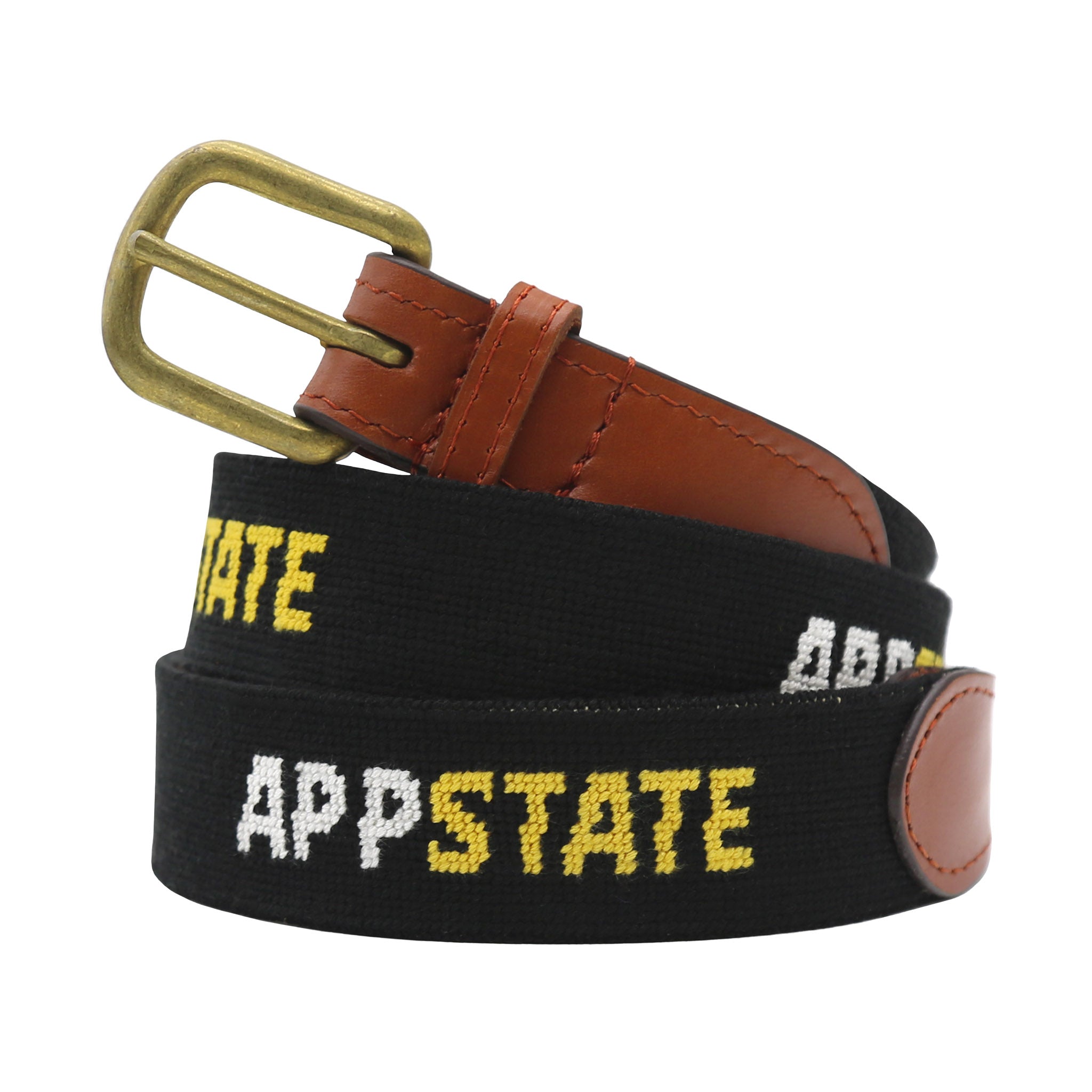 Smathers and Branson Appalachian State Text Needlepoint Belt 