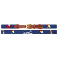 Smathers and Branson classic navy arnold palmer needlepoint belt