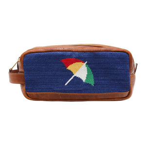 Smathers and Branson Arnold Palmer Umbrella Classic Navy Needlepoint Toiletry Bag 
