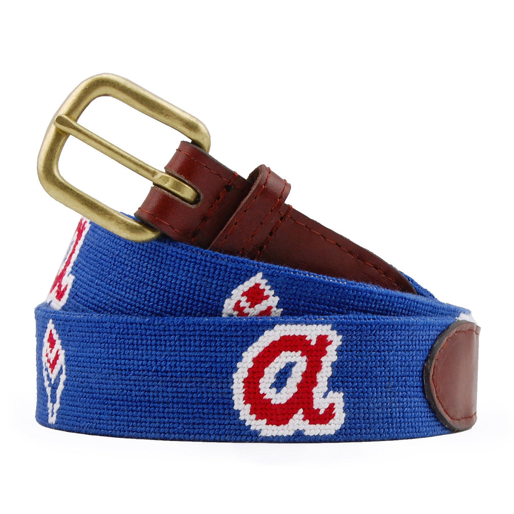 Smathers and Branson Atlanta Braves Cooperstown Needlepoint Belt 