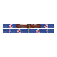 Smathers and Branson Atlanta Braves Cooperstown Needlepoint Belt Laid Out 