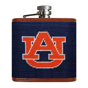 Smathers and Branson Auburn Needlepoint Flask Front 