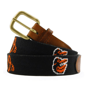 Smathers and Branson Baltimore Orioles Needlepoint Belt 