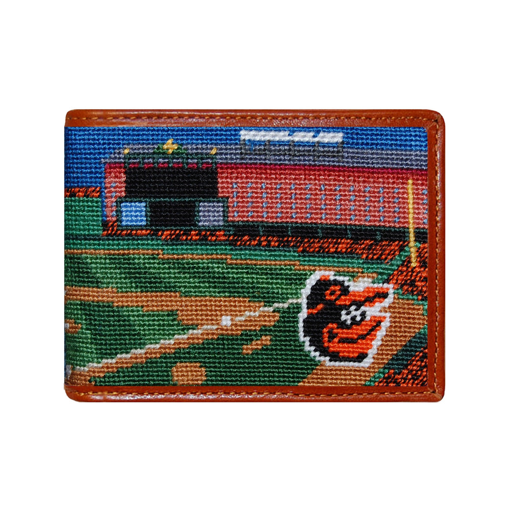 Smathers and Branson Baltimore Orioles Stadium Needlepoint Bi-Fold Wallet 