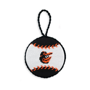 Smathers and Branson Baltimore Orioles Baseball Needlepoint Ornament  