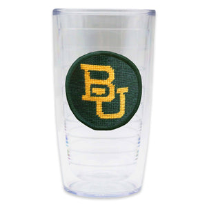 Smathers and Branson Baylor Needlepoint Tervis Tumbler Dark Pine Hunter Edge   