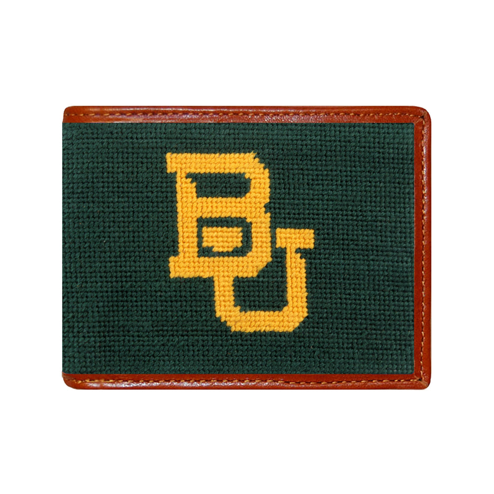 Smathers and Branson Baylor Needlepoint Bi-Fold Wallet 