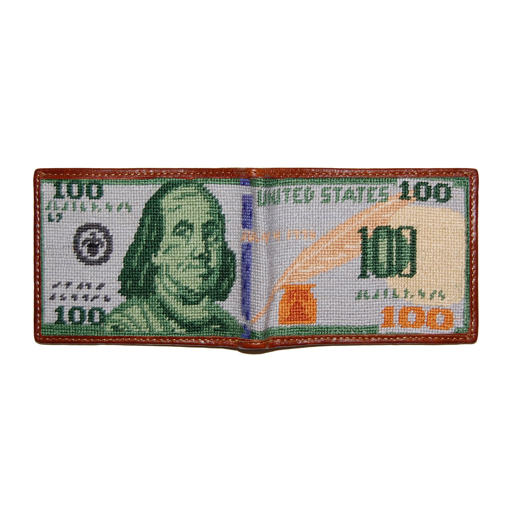 Smathers and Branson Benjamin Multi Needlepoint Bi-Fold Wallet  