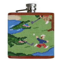 Smathers and Branson Beware of Gators Multi Needlepoint Flask Front 