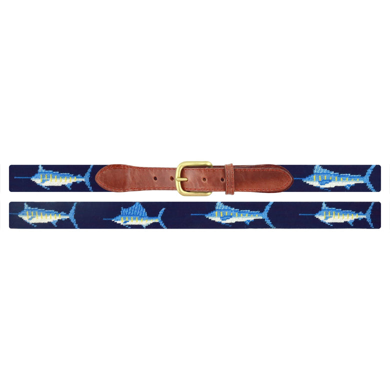 Smathers and Branson Billfish Belt Dark Navy