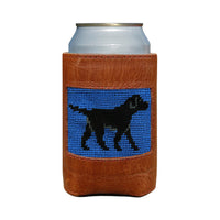 Smathers and Branson Black Lab Blueberry Needlepoint Can Cooler   