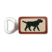 Smathers and Branson Black Lab Light Khaki Needlepoint Bottle Opener  