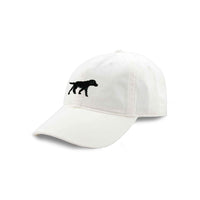 Smathers and Branson Black Lab White Needlepoint Hat