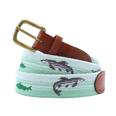 Smathers & Branson Nantucket Sleigh Ride Needlepoint Belt