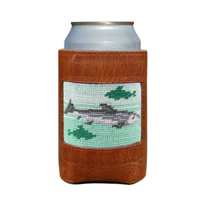 Smathers and Branson Bonefish Flats Multi Needlepoint Can Cooler   