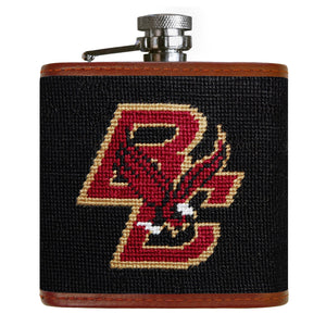 Smathers and Branson Boston College Needlepoint Flask Front 