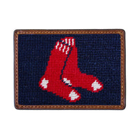Smathers and Branson Boston Red Sox Needlepoint Credit Card Wallet Front side
