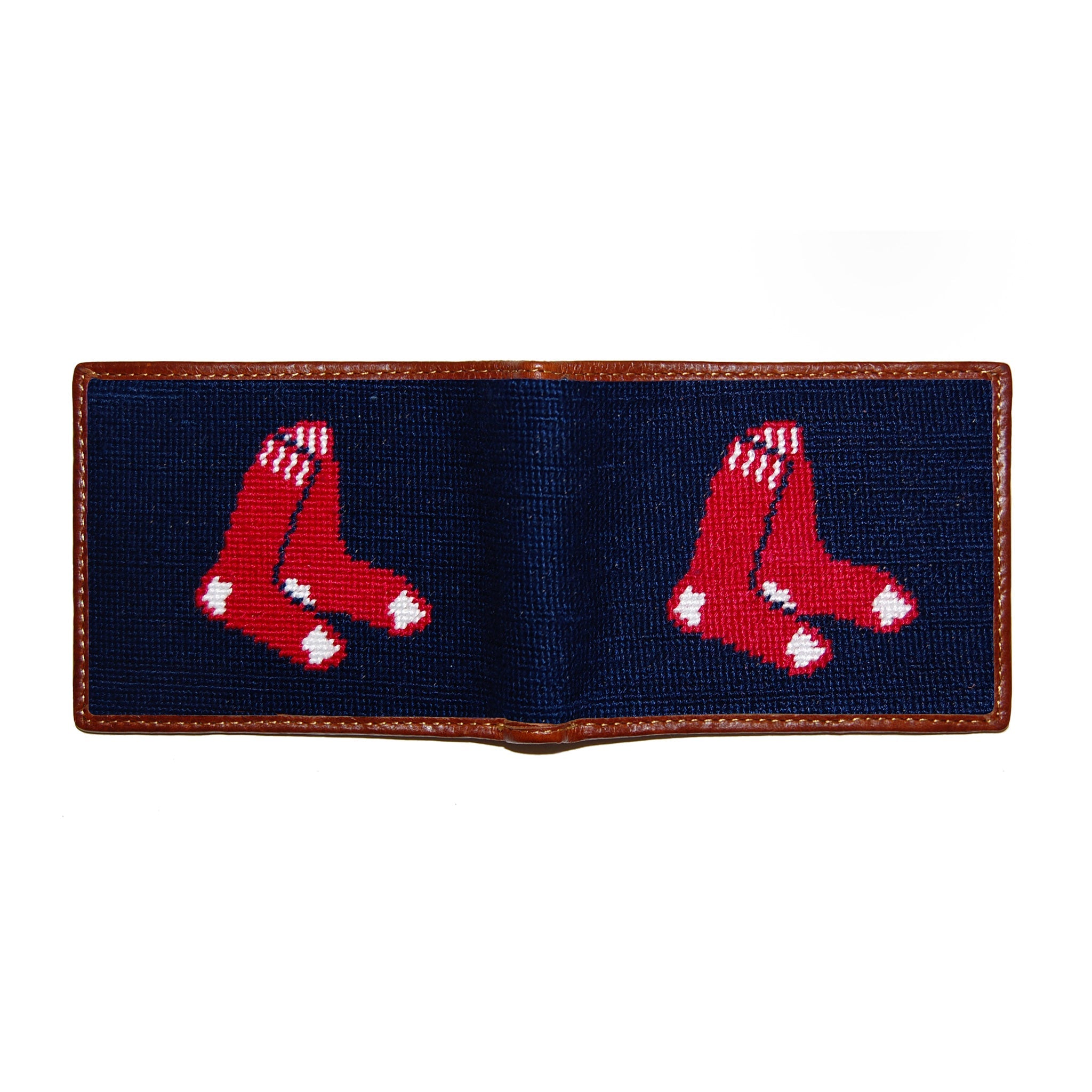 Smathers and Branson Boston Red Sox Needlepoint Bi-Fold Wallet 