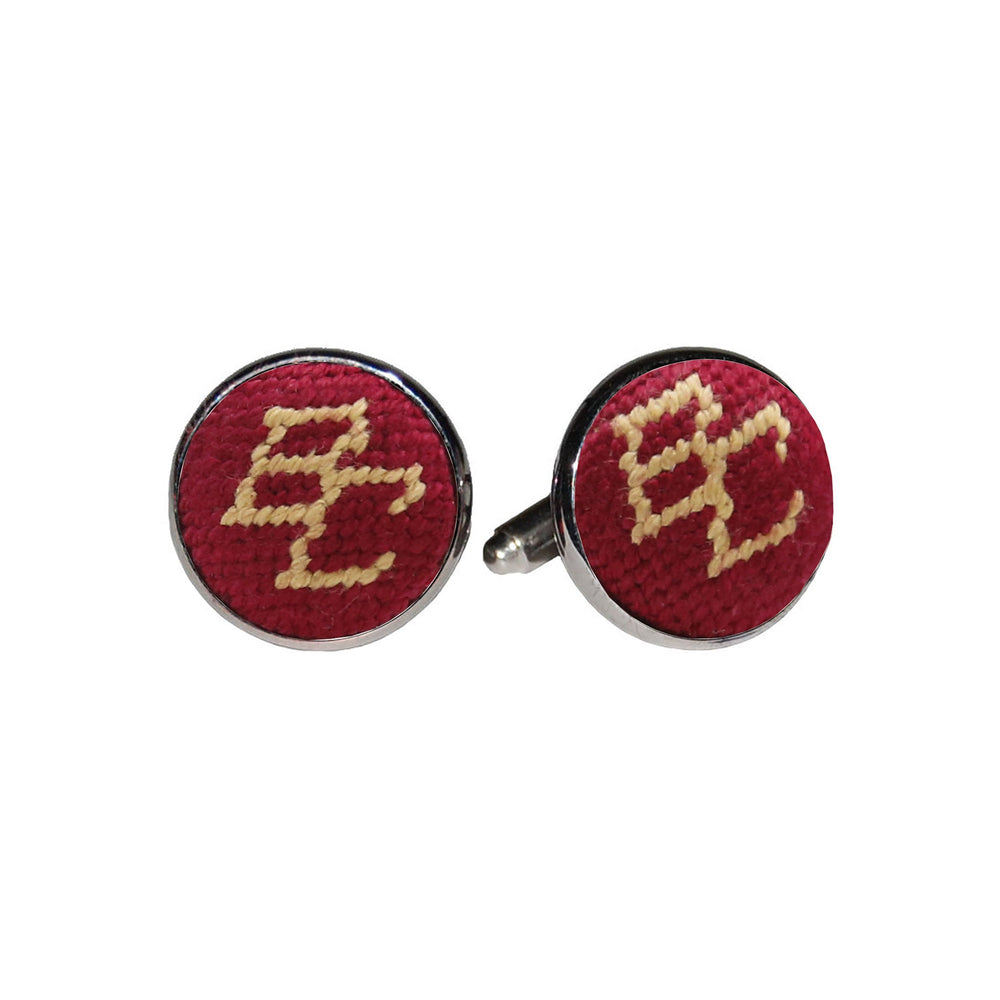 Smathers and Branson Boston College Needlepoint Cufflinks  