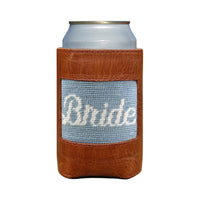 Smathers and Branson Bride Antique Blue Needlepoint Can Cooler   