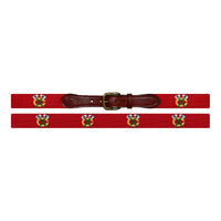 Smathers and Branson Chicago Blackhawks Needlepoint Belt Laid Out 