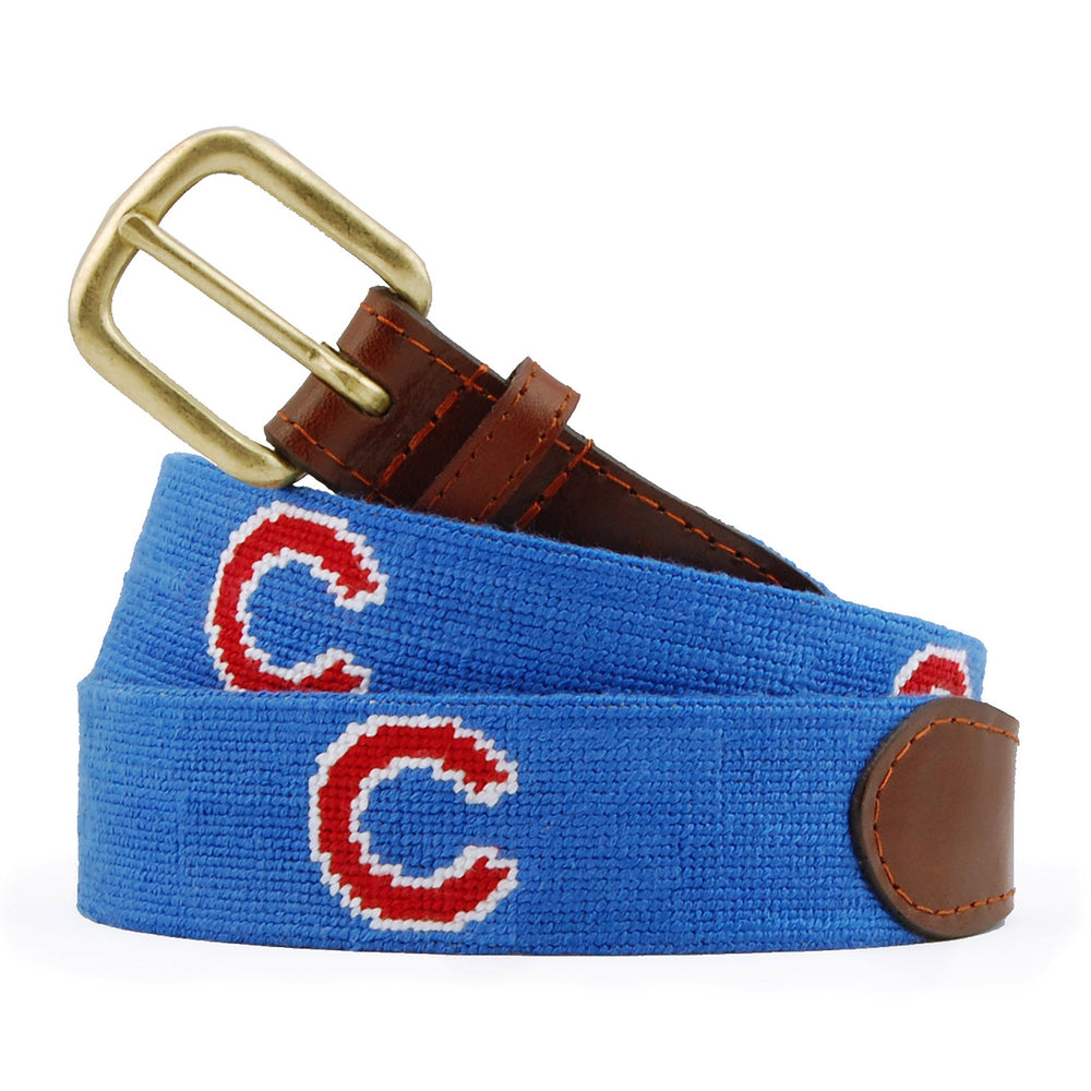 Smathers and Branson Chicago Cubs Needlepoint Belt 