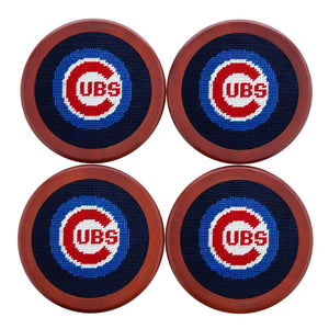 Smathers and Branson Chicago Cubs Needlepoint Coasters   