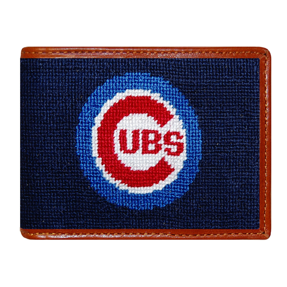 Smathers and Branson Chicago Cubs Needlepoint Bi-Fold Wallet 