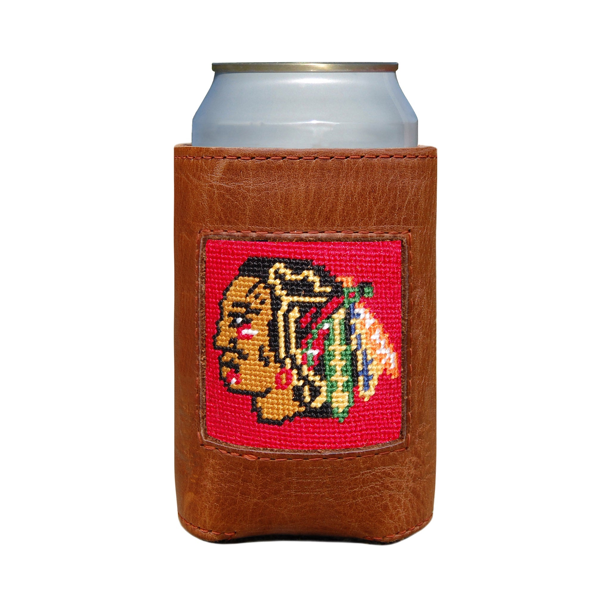 Smathers and Branson Chicago Blackhawks Needlepoint Can Cooler   
