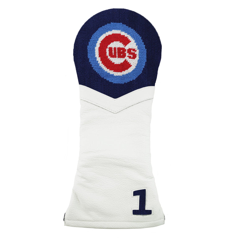 Smathers and Branson Chicago Cubs Driver Headcover Dark Navy White Leather