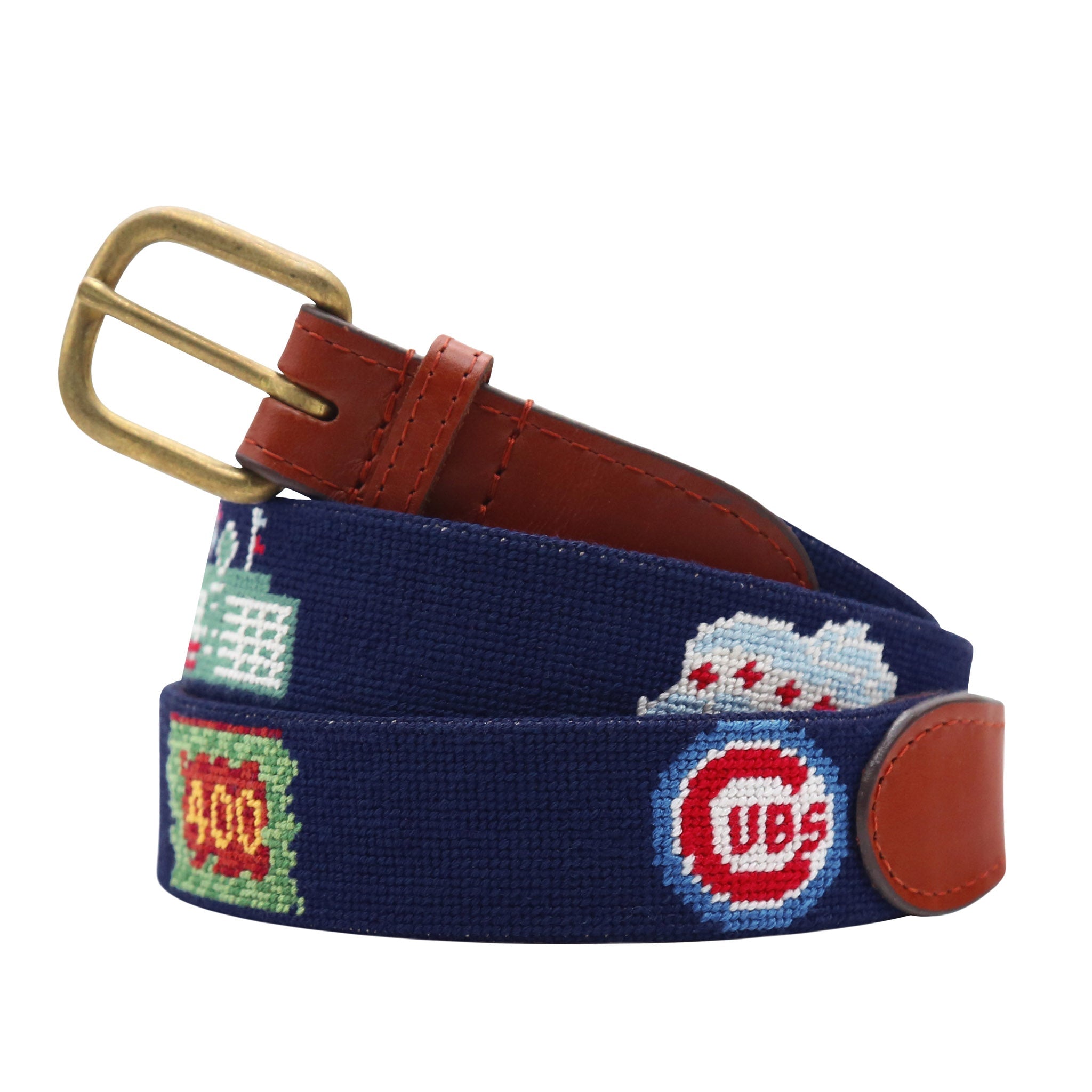 Smathers and Branson Chicago Cubs Needlepoint Life Belt Dark Navy 