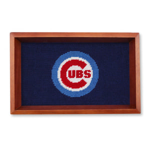 Smathers and Branson Chicago Cubs Needlepoint Valet Tray  