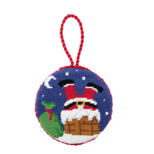 Smathers and Branson Chimney Santa Needlepoint Ornament  