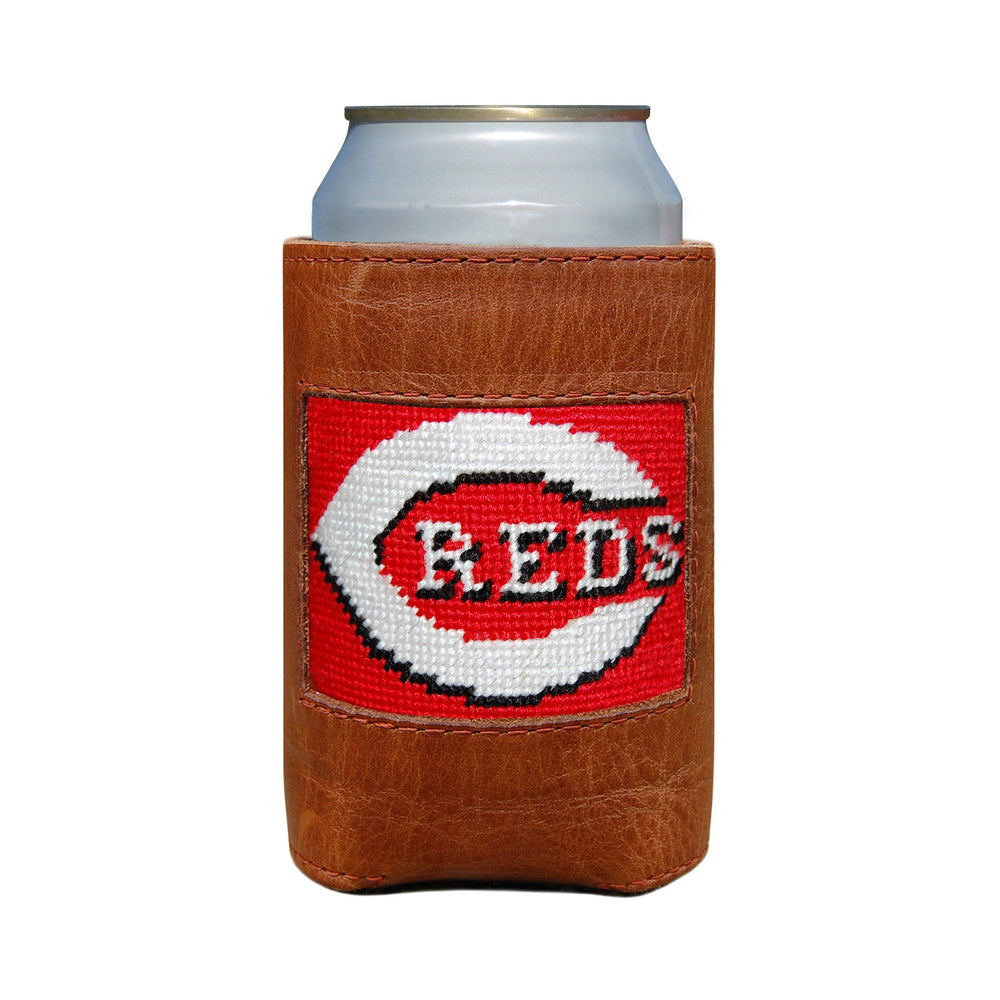 Smathers and Branson Cincinnati Reds Needlepoint Can Cooler   