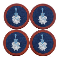 Smathers and Branson Citadel Needlepoint Coasters   