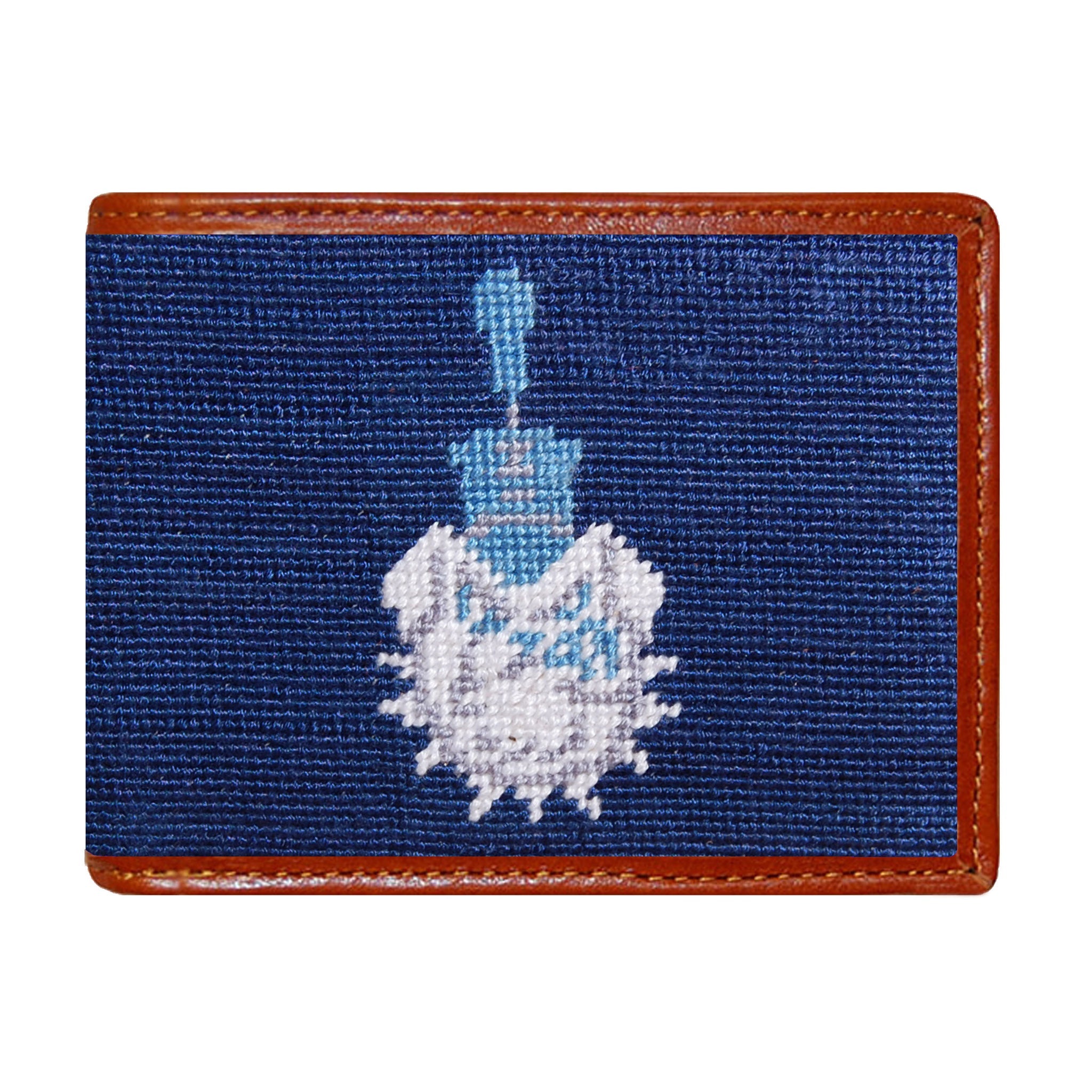 Smathers and Branson Citadel Needlepoint Bi-Fold Wallet 