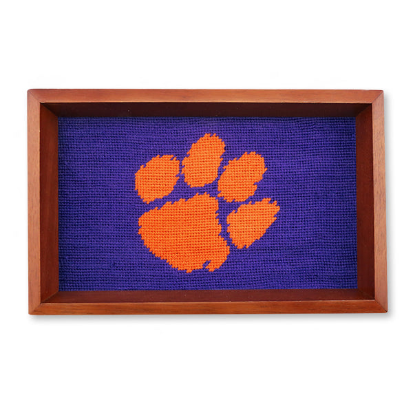 Smathers and Branson Clemson Needlepoint Valet Tray   