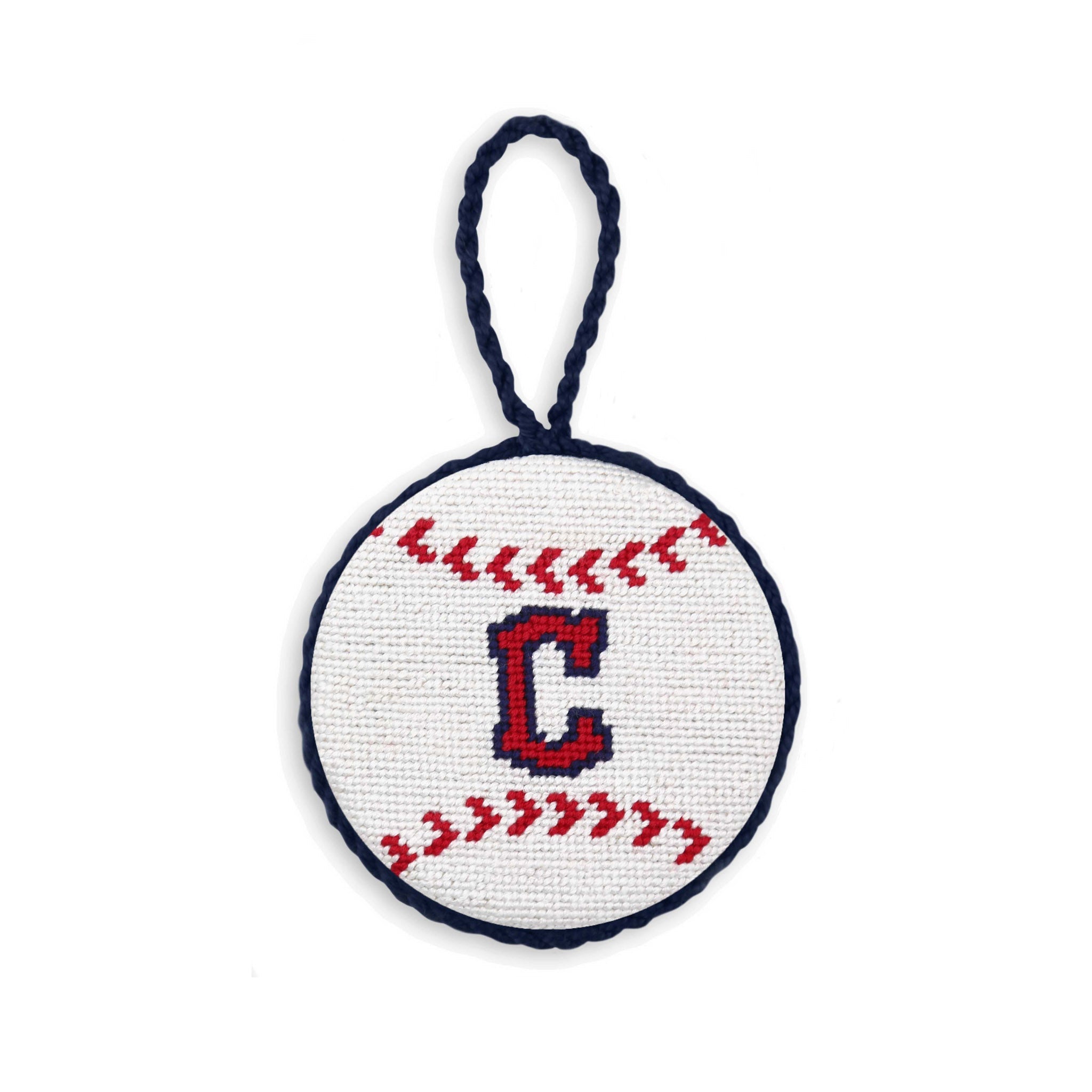Smathers and Branson Cleveland Guardians Needlepoint Ornament 