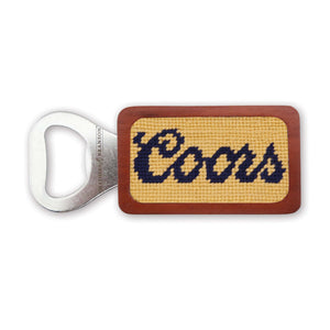 Smathers and Branson Coors Needlepoint Bottle Opener Light Gold 