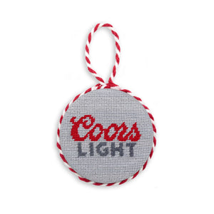 Smathers and Branson Coors Light Light Grey Needlepoint Ornament  