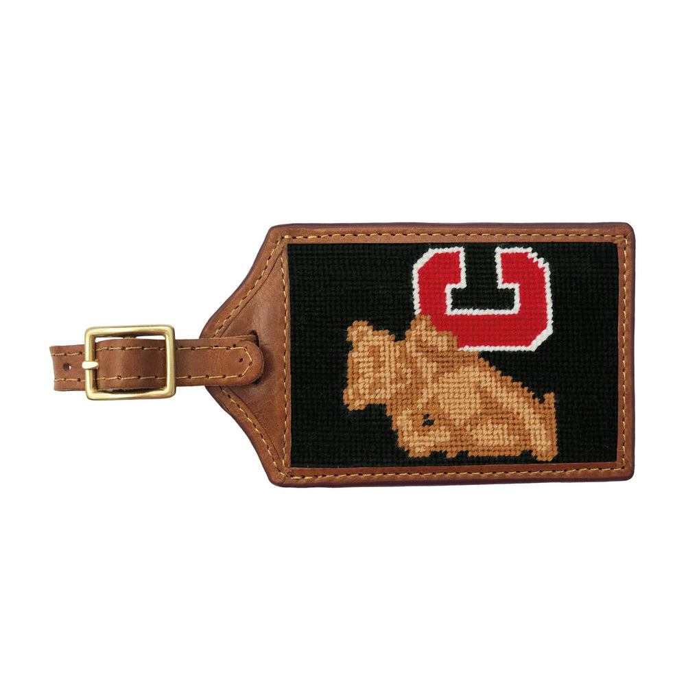 Smathers and Branson Cornell Needlepoint Luggage Tag 