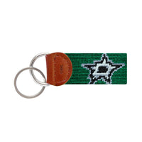 Smathers and Branson Dallas Stars Needlepoint Key Fob  