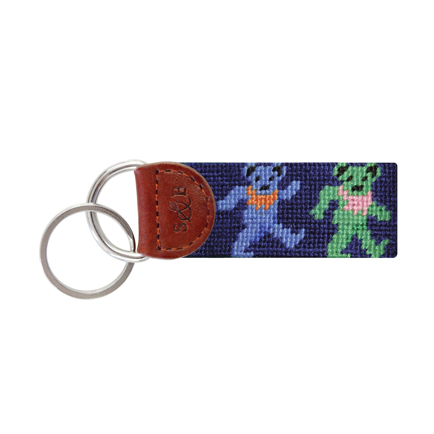 Smathers and Branson Dancing Bears Key Fob Navy