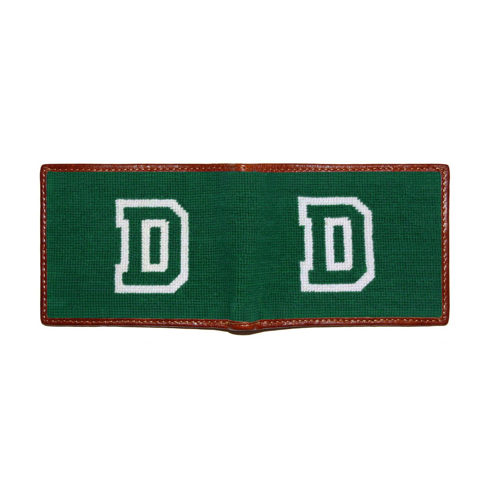 Smathers and Branson Dartmouth Emerald Needlepoint Bi-Fold Wallet 
