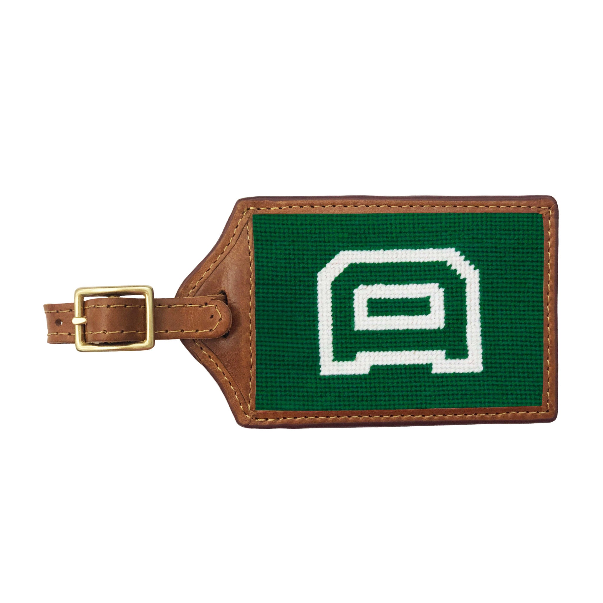 Smathers and Branson Dartmouth Needlepoint Luggage Tag 