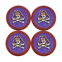 Smathers and Branson ECU Needlepoint Coasters    