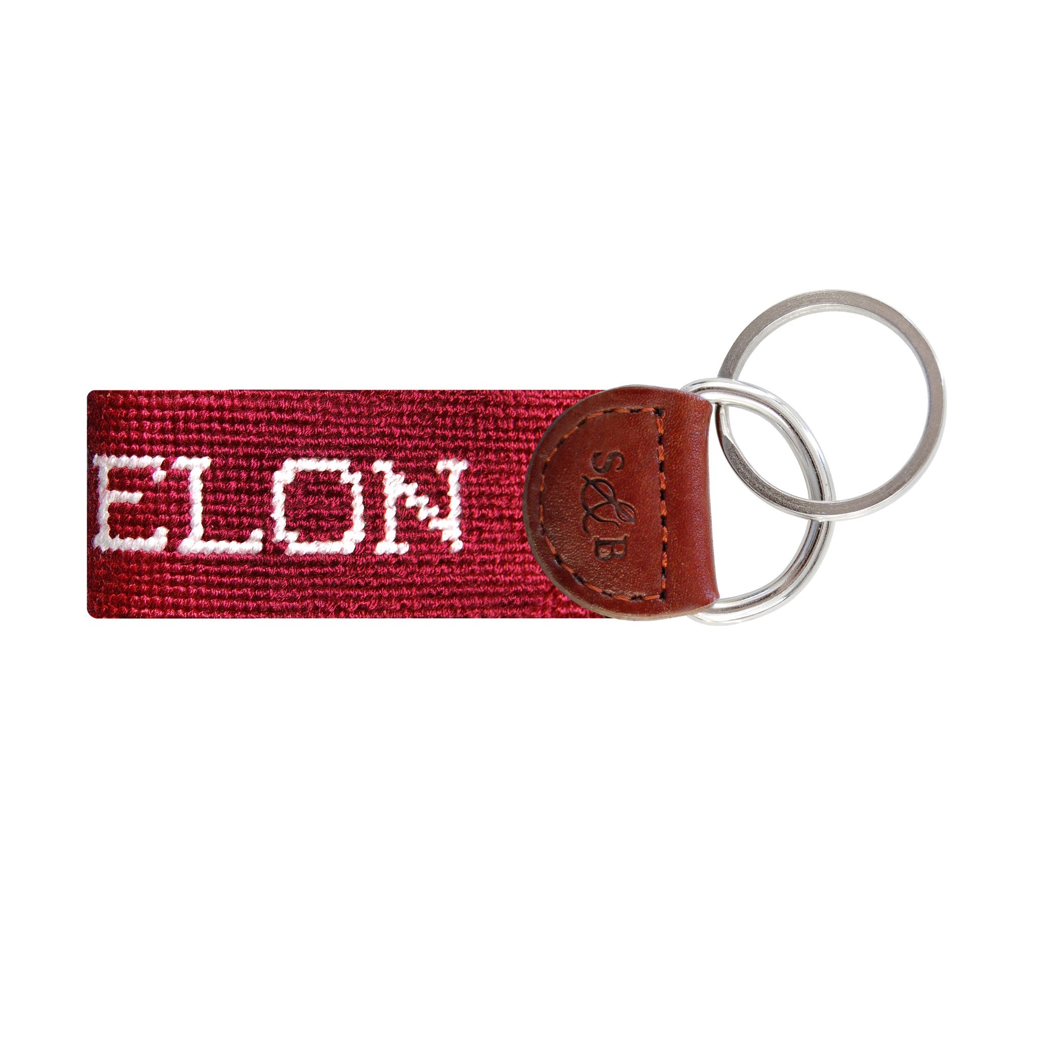 Smathers and Branson Elon Needlepoint Key Fob Back 