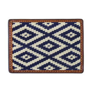 Smathers and Branson Gaucho Mini Needlepoint Credit Card Wallet Front side