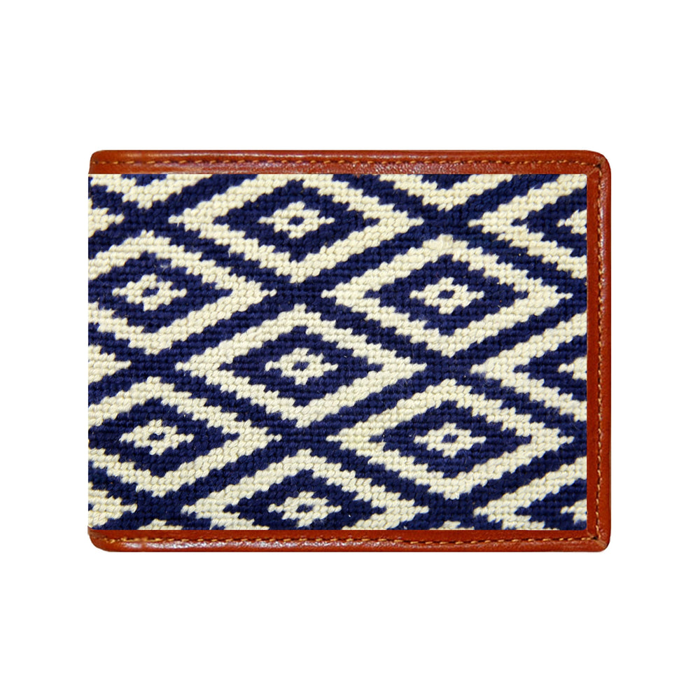 Smathers and Branson Gaucho Mini Multi Needlepoint Bi-Fold Wallet  