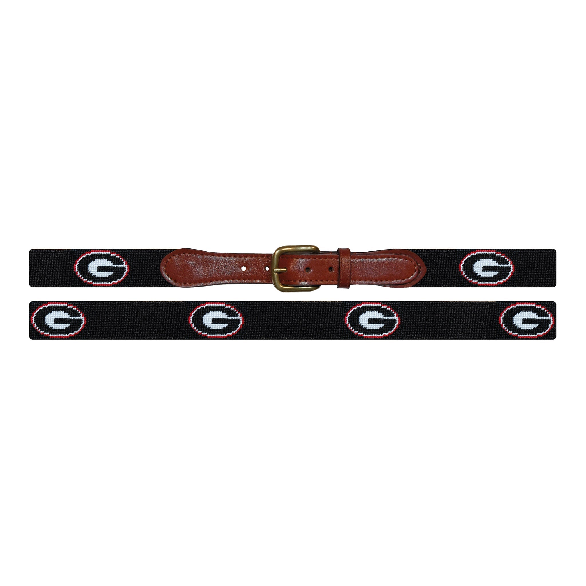 Georgia Needlepoint Belt (Black) – Smathers & Branson